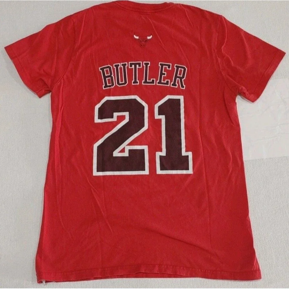 Adidas Chicago Bulls Jimmy Butler Short Sleeve Red #21 TShirt Adult Size Small